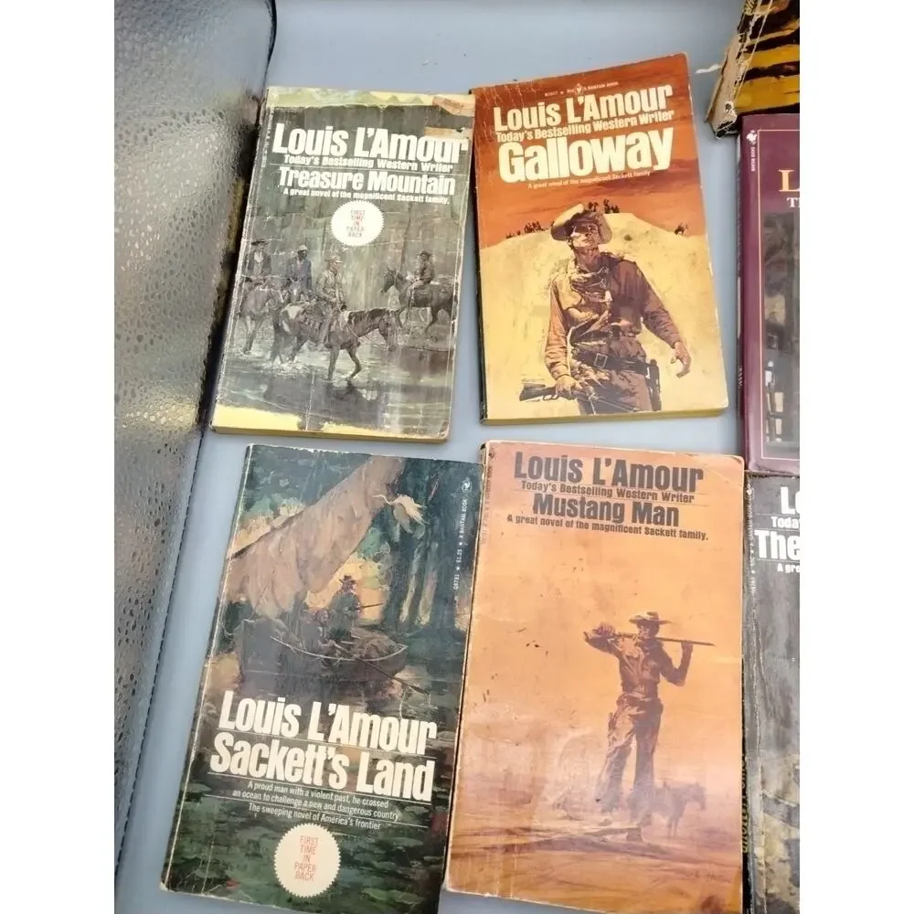 Lot of 11 Louis L’Amour “The Sacketts” Series Trade Paperback Western Books (2)